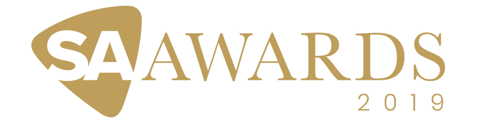 SA Awards logo 2019 in gold