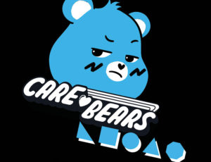 Care Bears x We Love Shapes Black logo