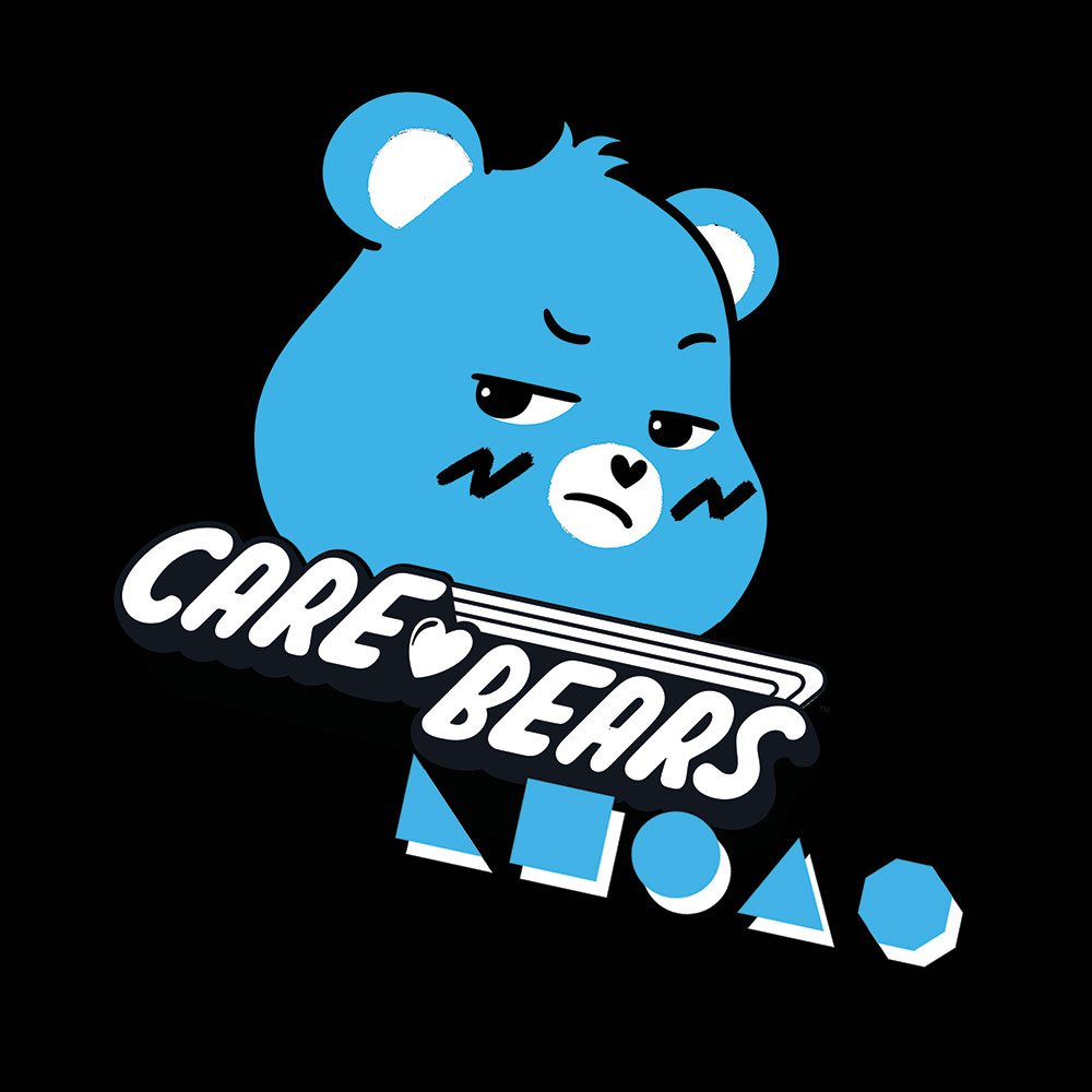 Care Bears x We Love Shapes Black logo