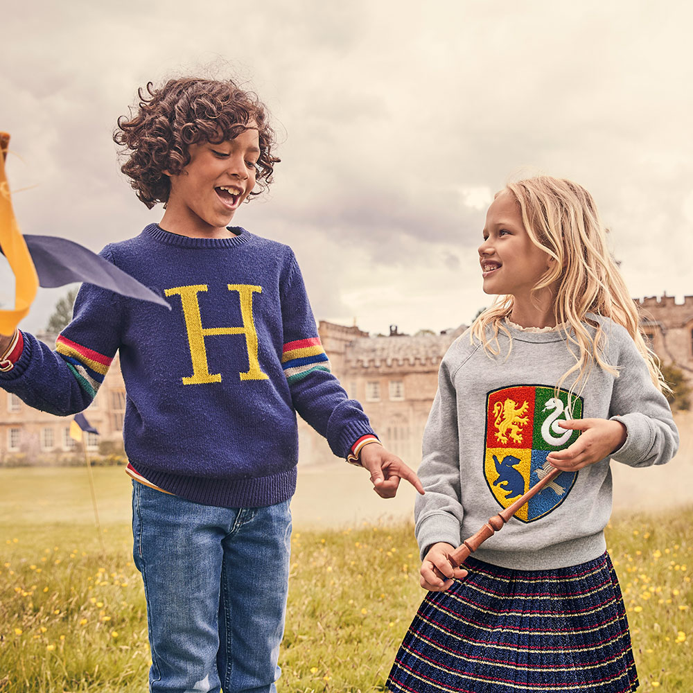 Mini Boden x Harry Potter range of kids clothing