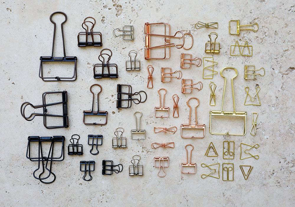 Metal clips for Top Drawer trends