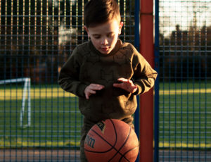 WildChild London boy bouncing basketball