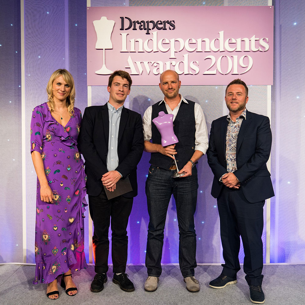 Frugi staff with Drapers Independent Awards 2019
