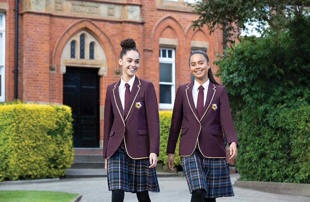 Banner school girls