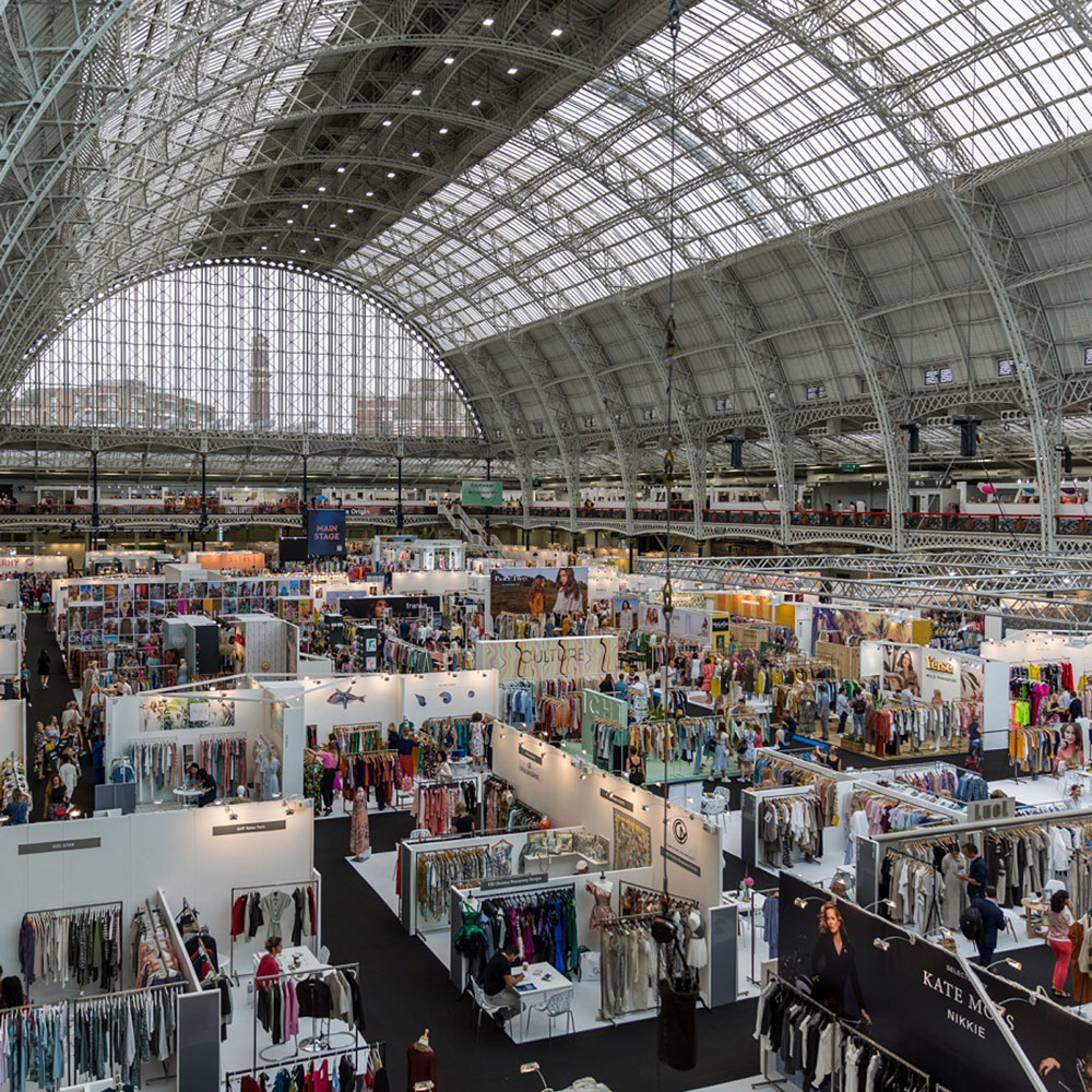 Pure London exhibition halls from above