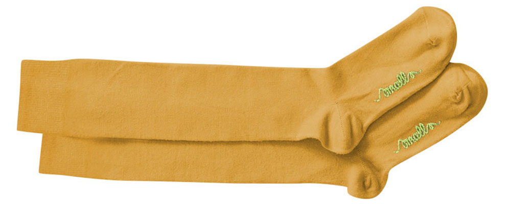 Smalls yellow merino wool socks
