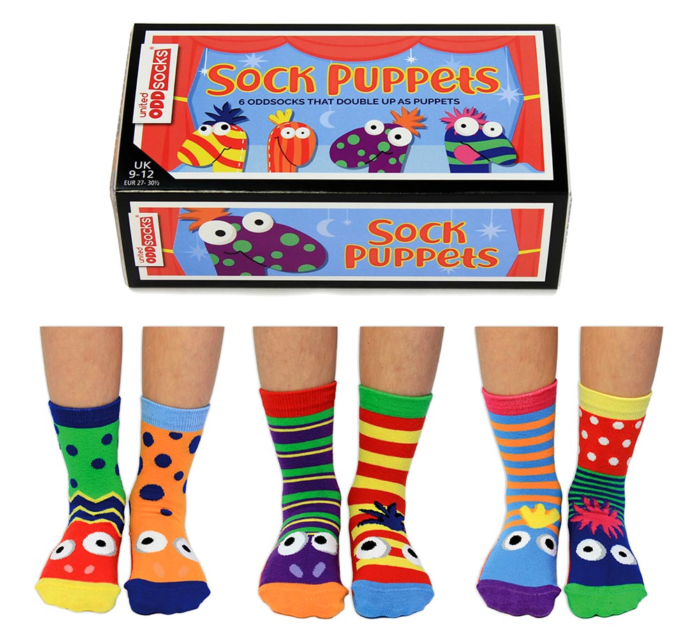 Sock Academy Colourful puppet socks
