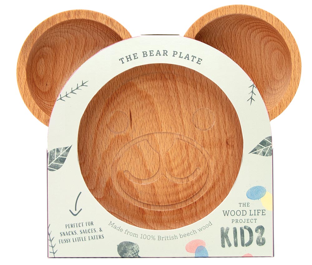 Laura loves wooden bear plate