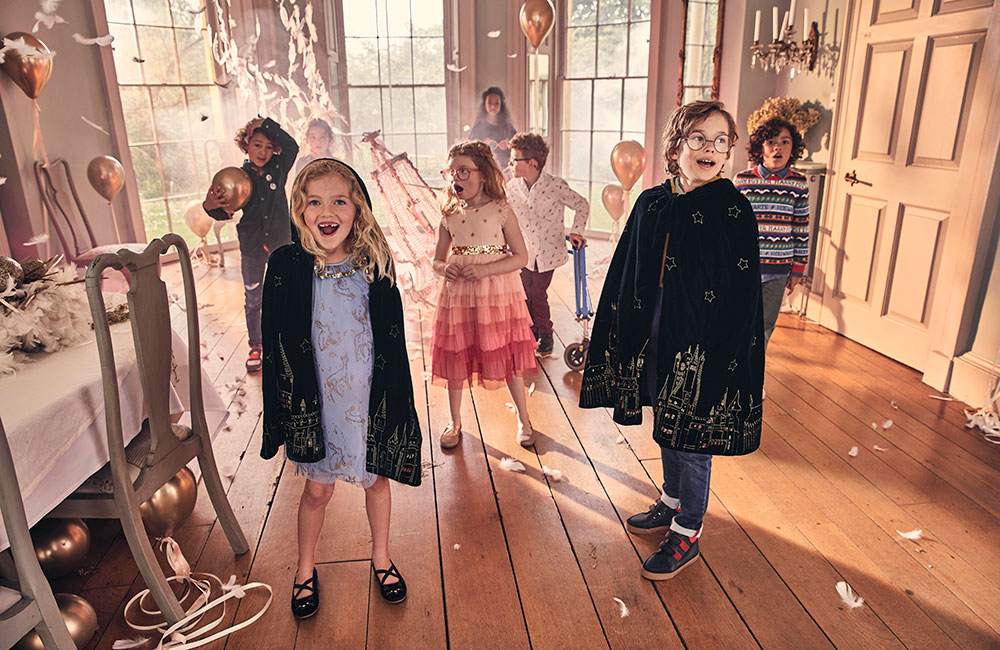 Kids in Harry Potter Boden clothing