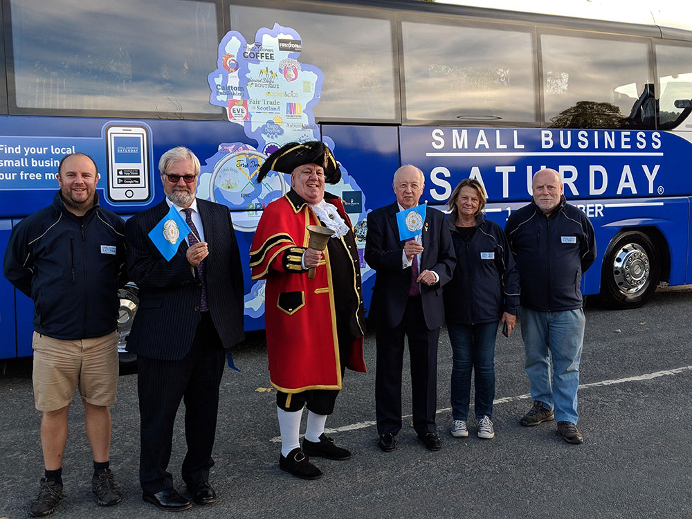 All aboard for the Small Business Saturday Bus Tour
