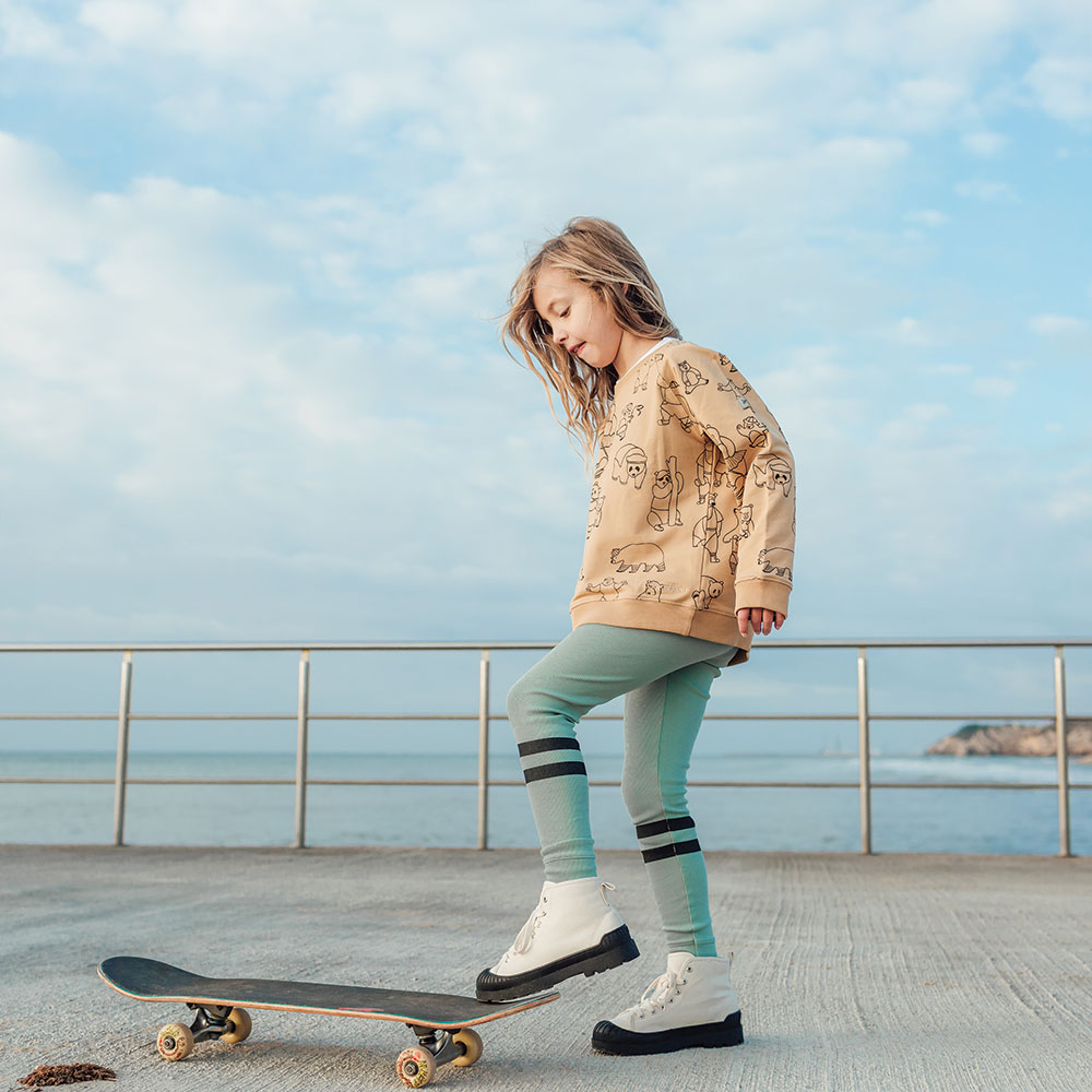 Girl on a skateboard