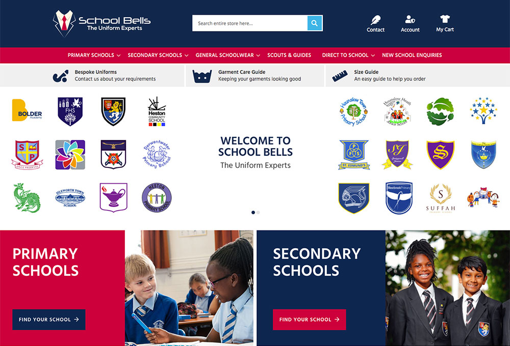 School Bells website screen shot