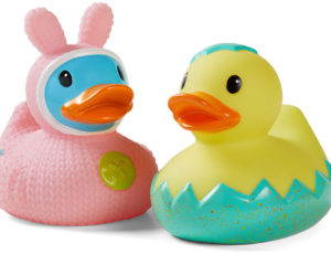 Colourful plastic Infantino ducks