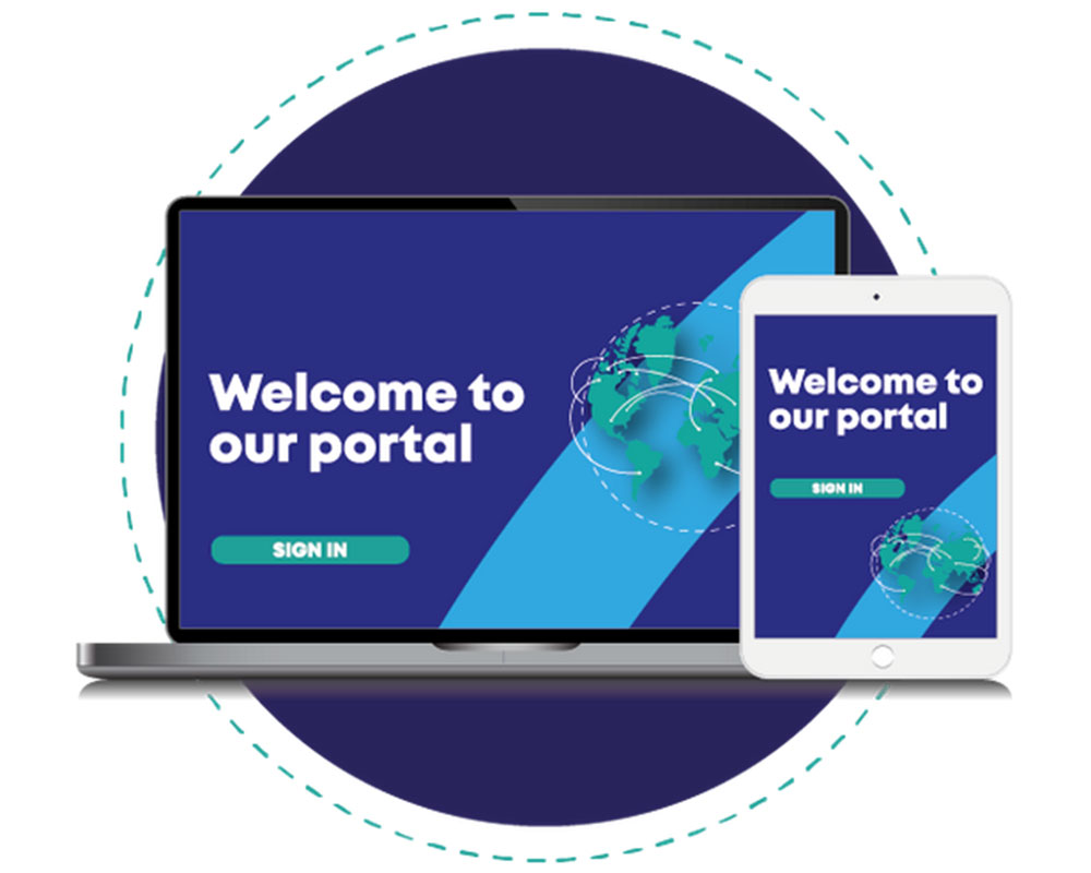 Kids Portal website on electronic devices