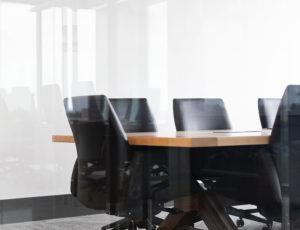 table and chairs in SME boardroom