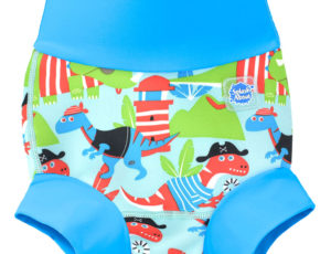 Blue with dinosaur print Splash About swimming nappy