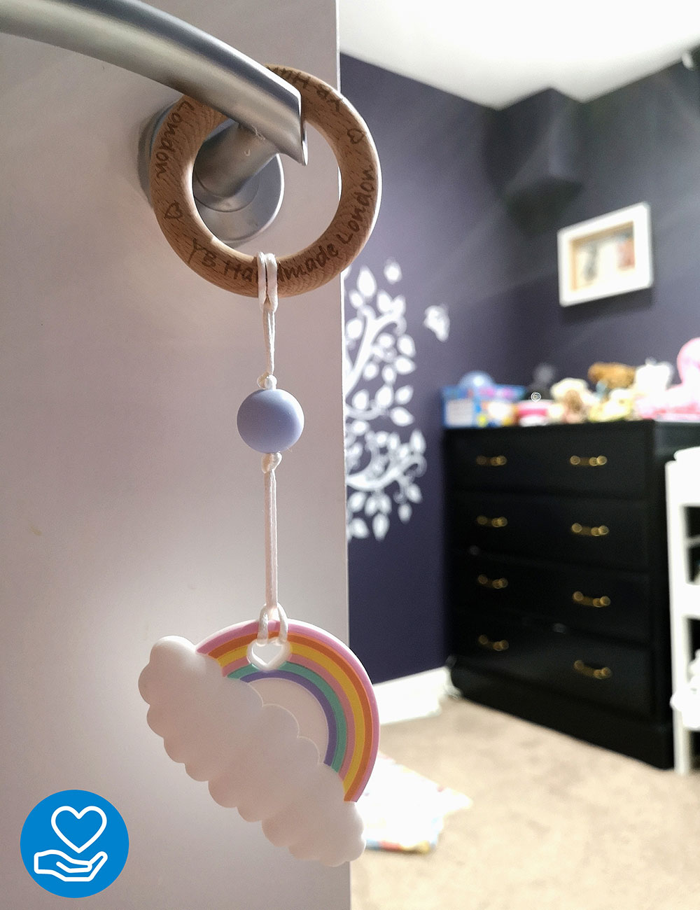 YB Handmade rainbow teether