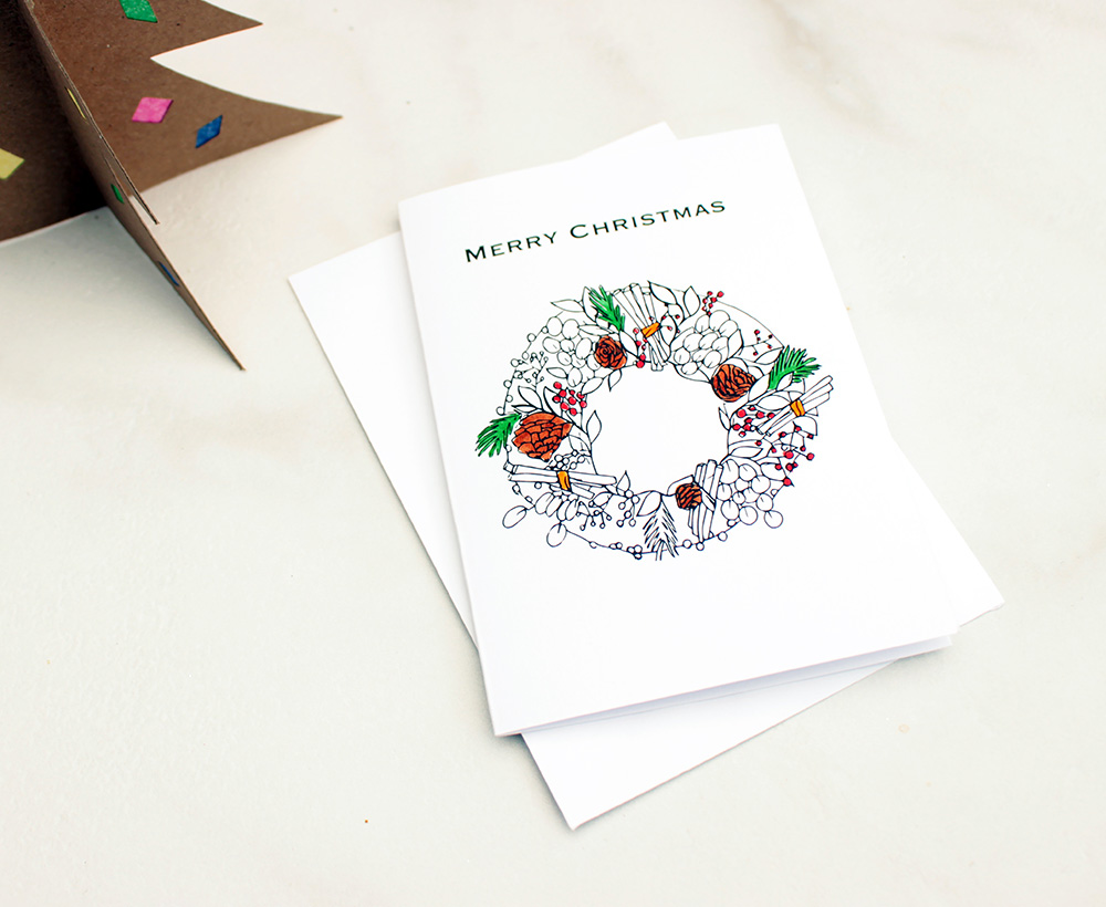 Christmas Wreath Cards