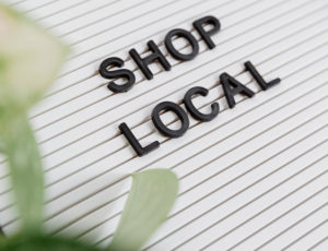 Shop Local sign