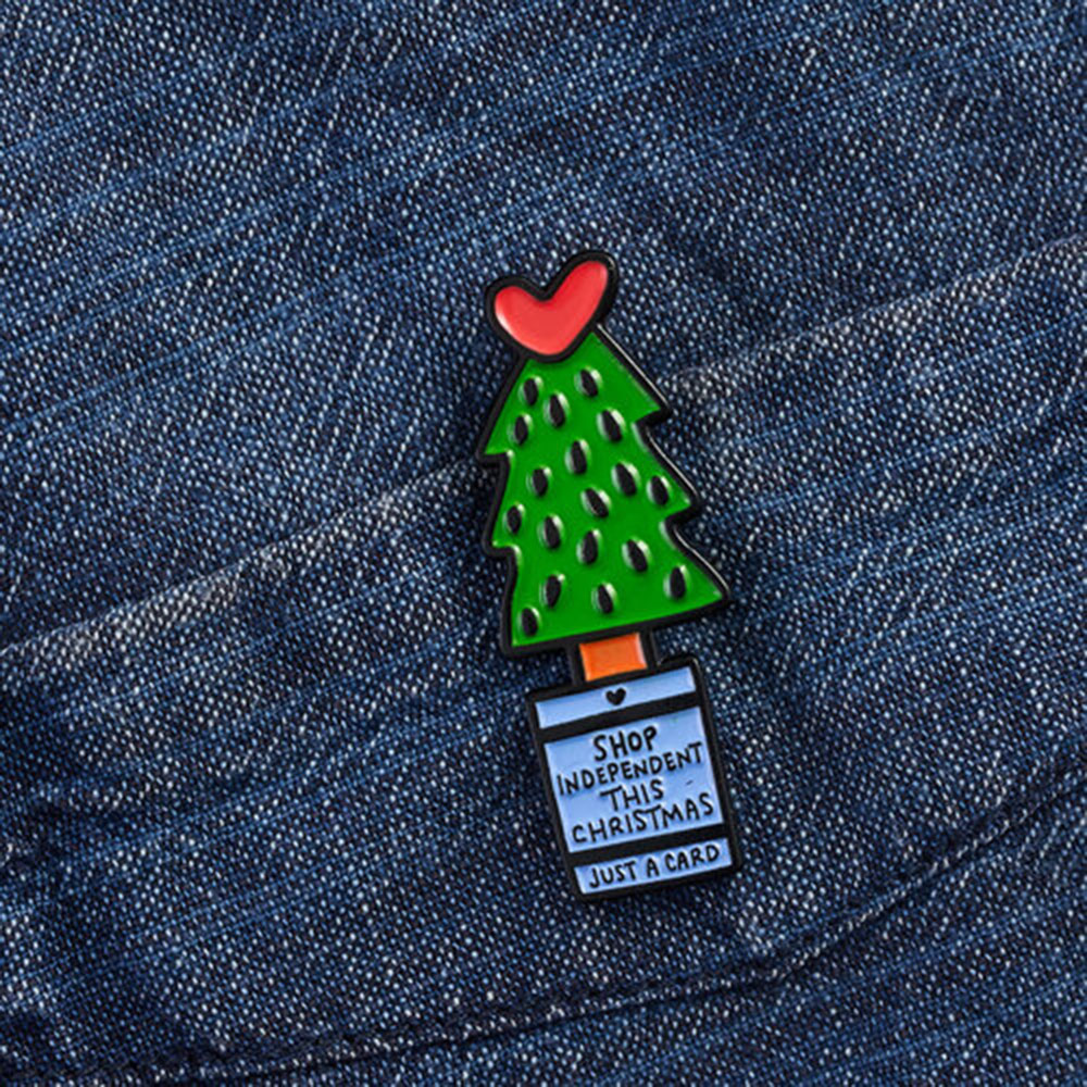 Christmas tree Just a Card Indie Week badge
