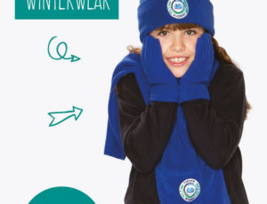 William Turner Winter Stock advert image of girl in blue hat and scarf