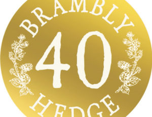 Gold 40th Brambly Hedge logo