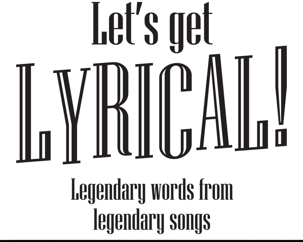 Lets Get Lyrical logo wording in black type
