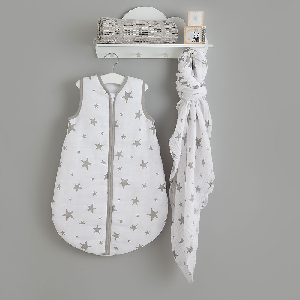 Bloomsbury Mill grey organic sleep bag bundle