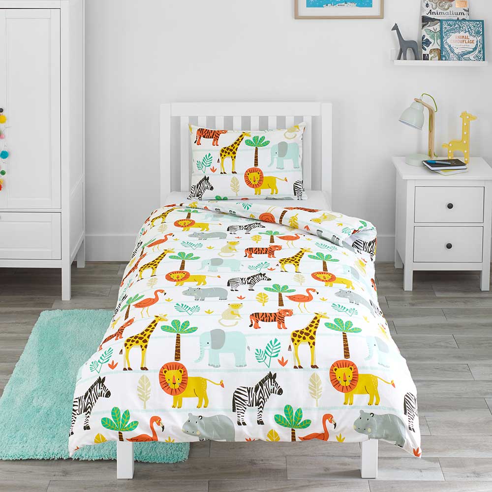 Bloomsbury Mill Safari Animals duvet set