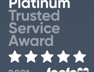Feefo Platinum award logo image