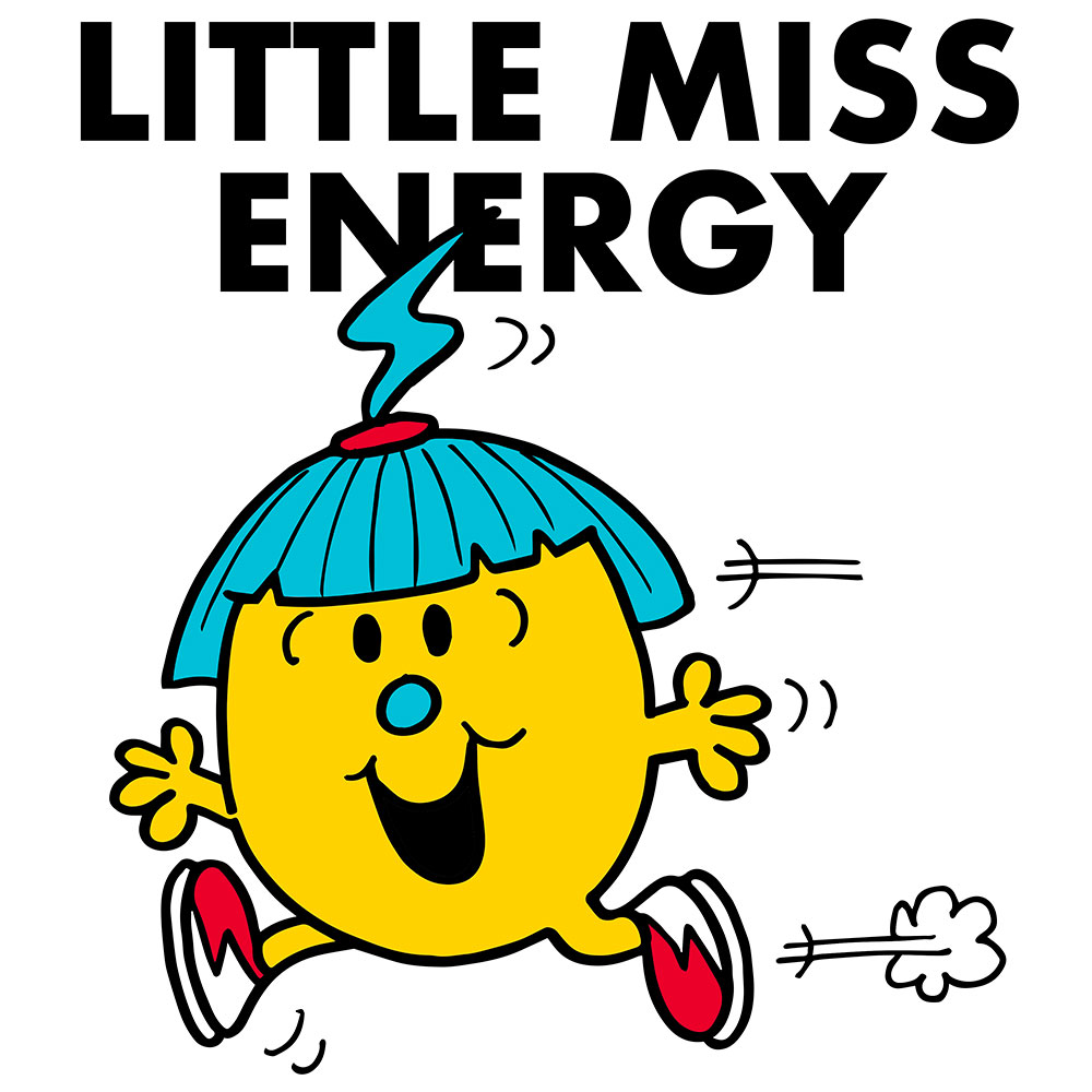 Little Miss Energy Character Illustration