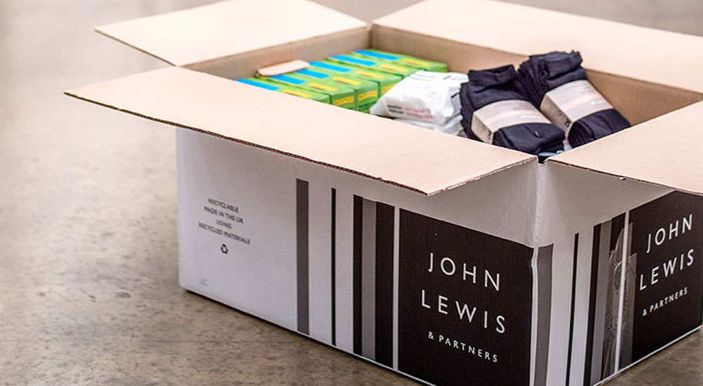 John Lewis branded care box for NHS workers