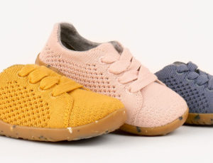 Row of 3 childrens shoes
