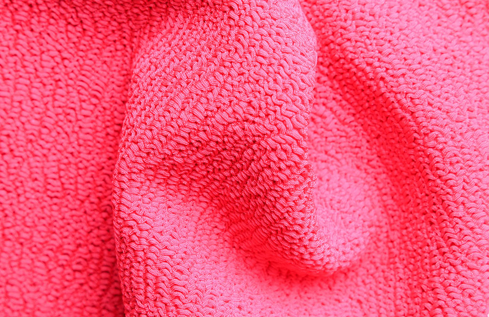 Bright vivid pink fabric swatch