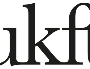 UKFT black logo on white background