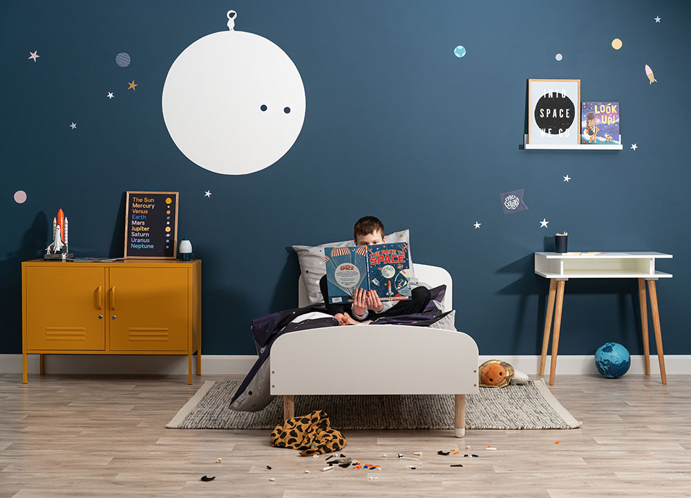 space theme collection from independent children’s bedding brand Pea