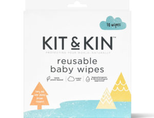 Packaging for Kit & Kin reusable baby wipes