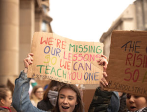 Many teachers support children protesting against climate change
