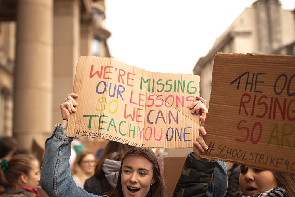 Many teachers support children protesting against climate change