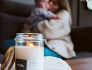 Little calm scented candle