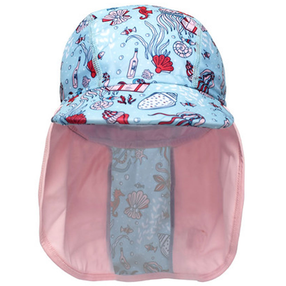 Pale blue and pink baby Splash About sunhat