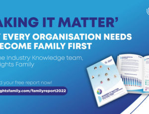 The Insights Family, Making it Matter blue advert image