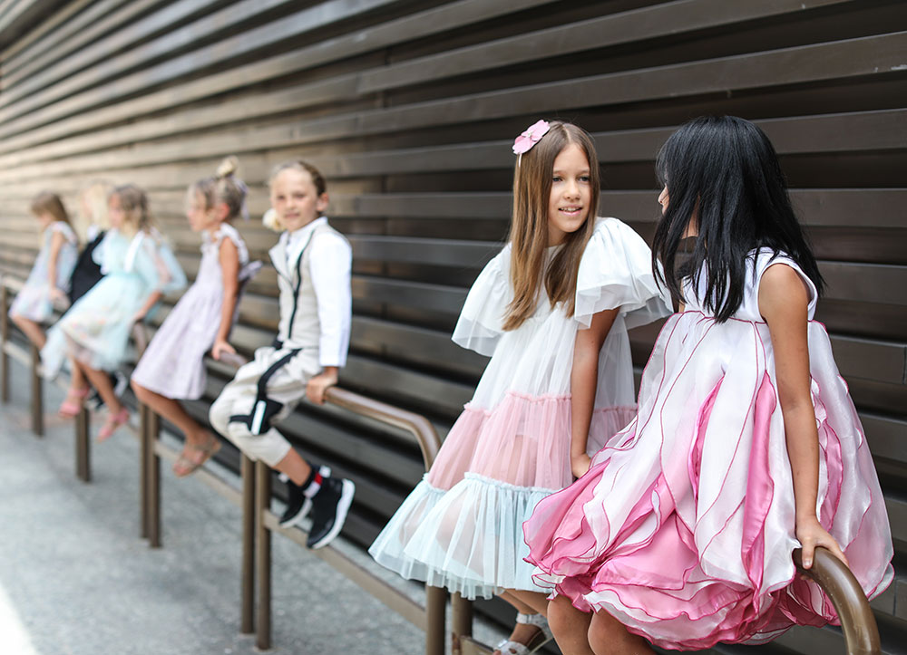 Boys and girls modelling at Pitti Bimbo 95