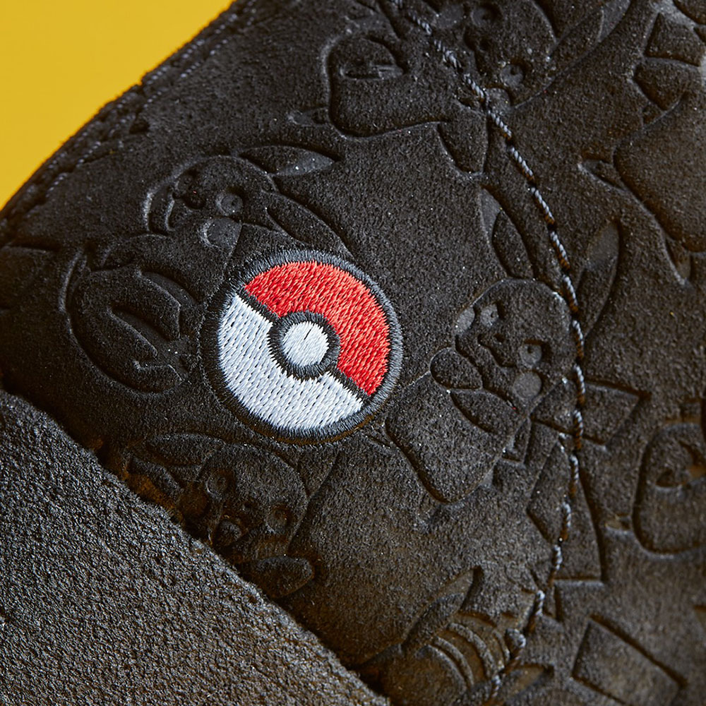 Pokemon logo on black clarks shoe