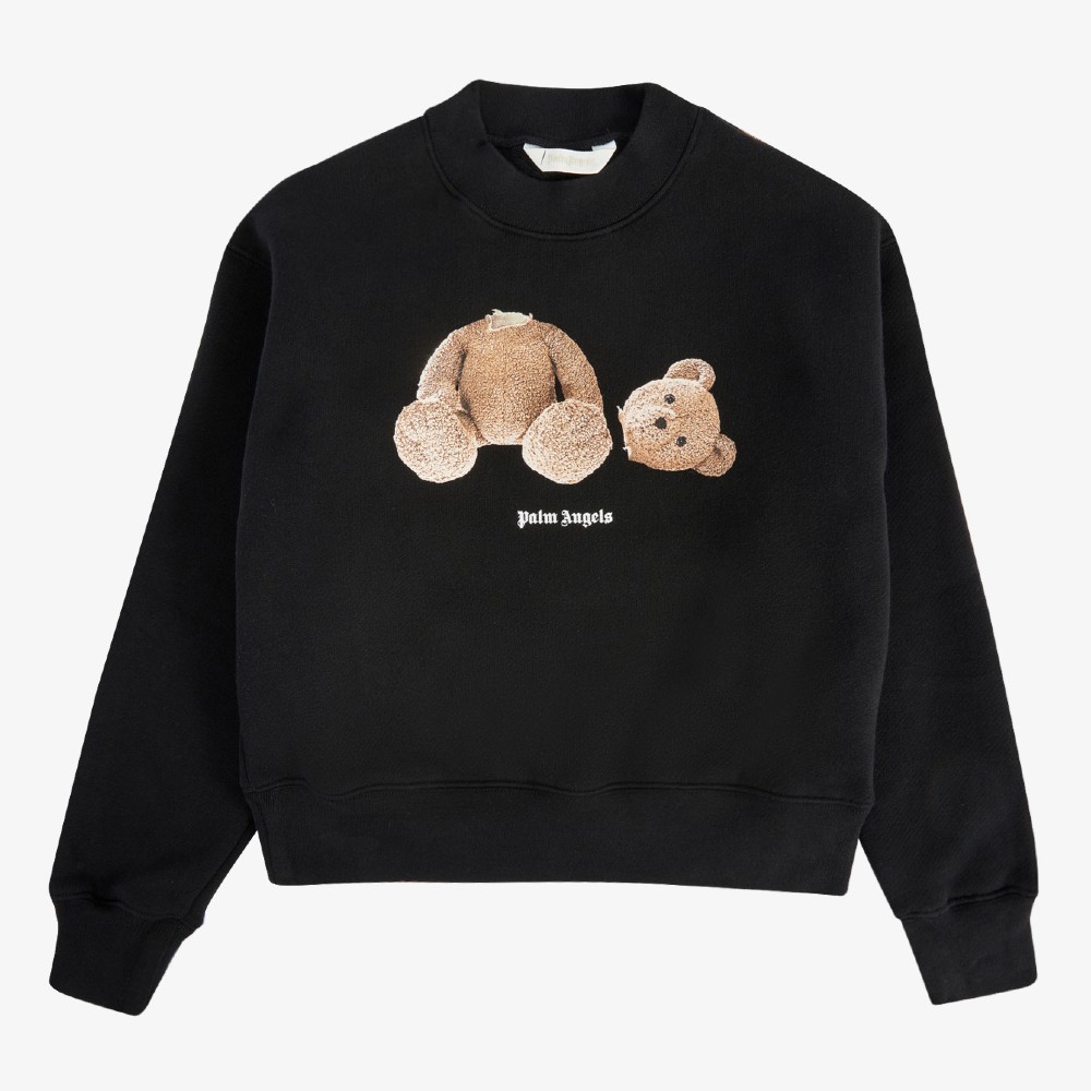 Child's black Palm Angels sweatshirt from the Kidswear Rental collection at Selfridges