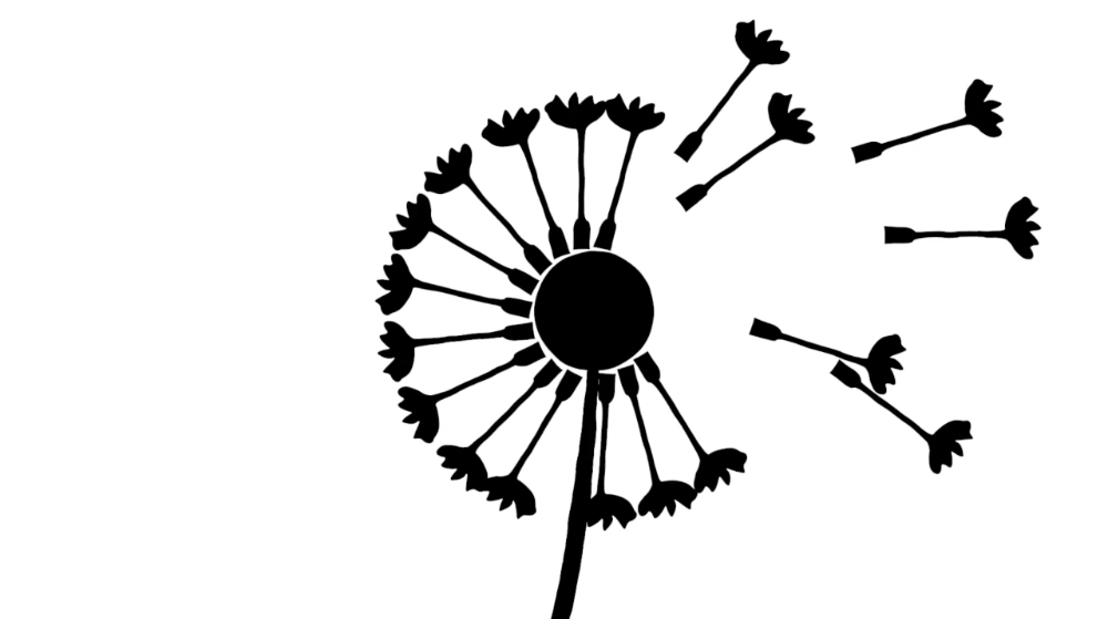 Dandelion graphic from the Etta Loves animation