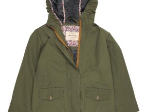 Child's green was jacket by TRoy London and Trotters Childresnwear
