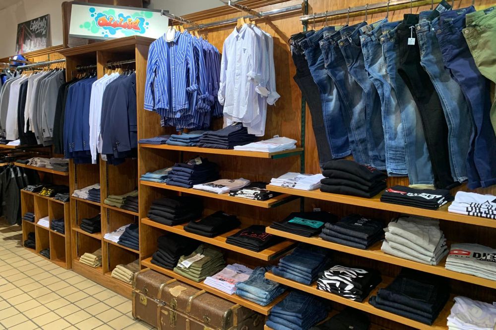 Inside the Woody's Boys Clothing Co store