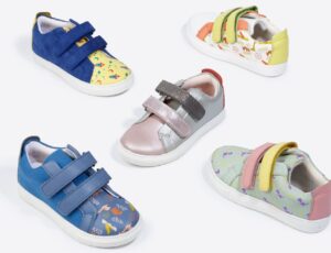 Pip & Henry sustainable children's footwear on a white background
