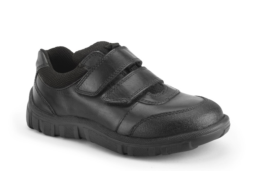 Black school shoe from the Simply Start-Rite collection on a white background